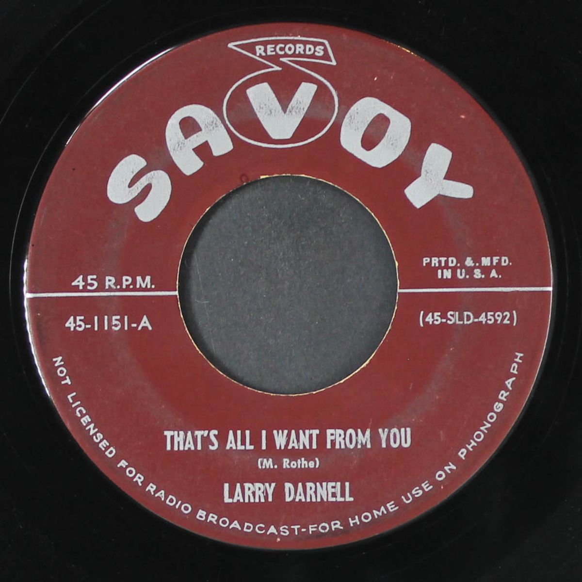 who showed my baby how to love me / that's all i want from you by LARRY DARNELL