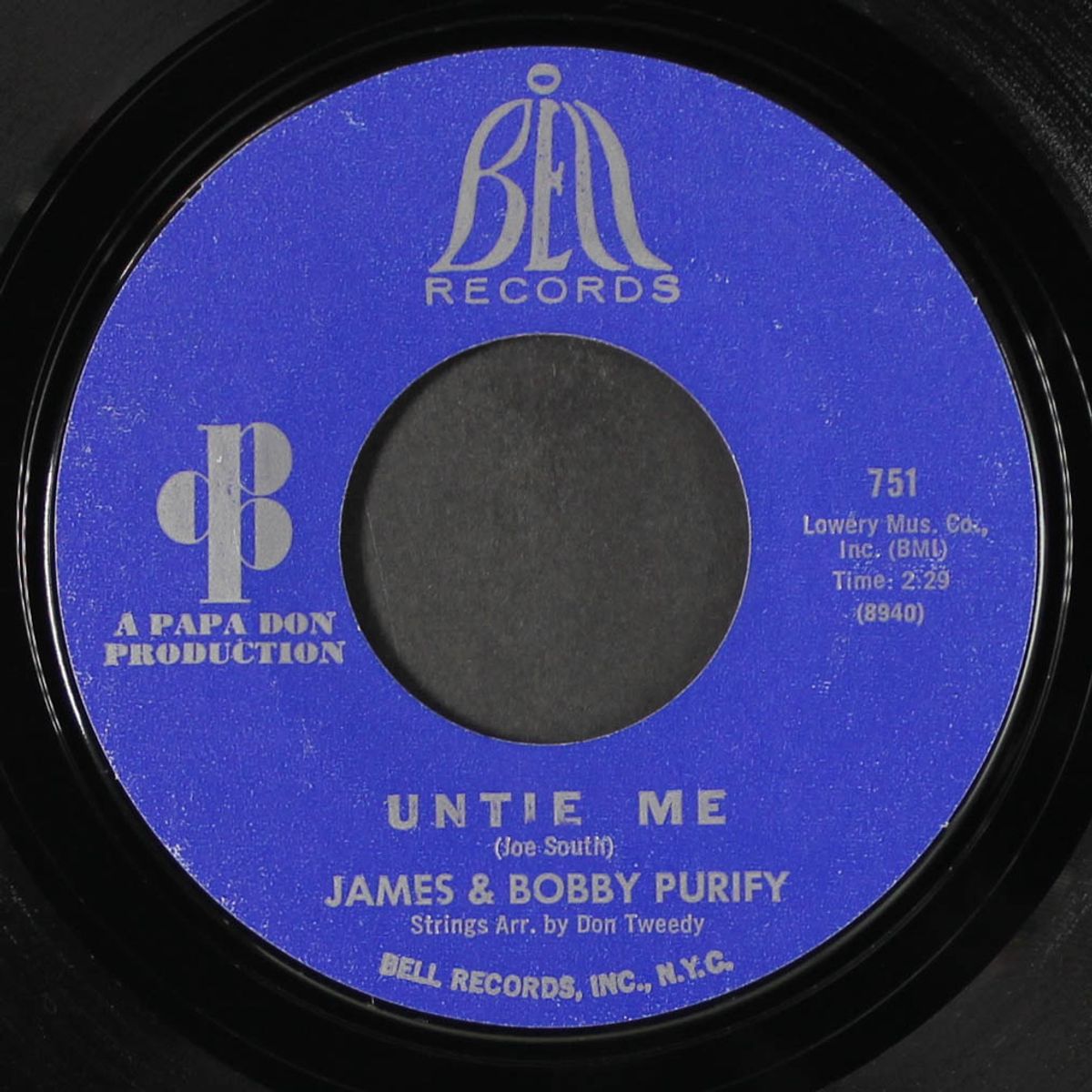 untie me / we're finally gonna make it by JAMES & BOBBY PURIFY