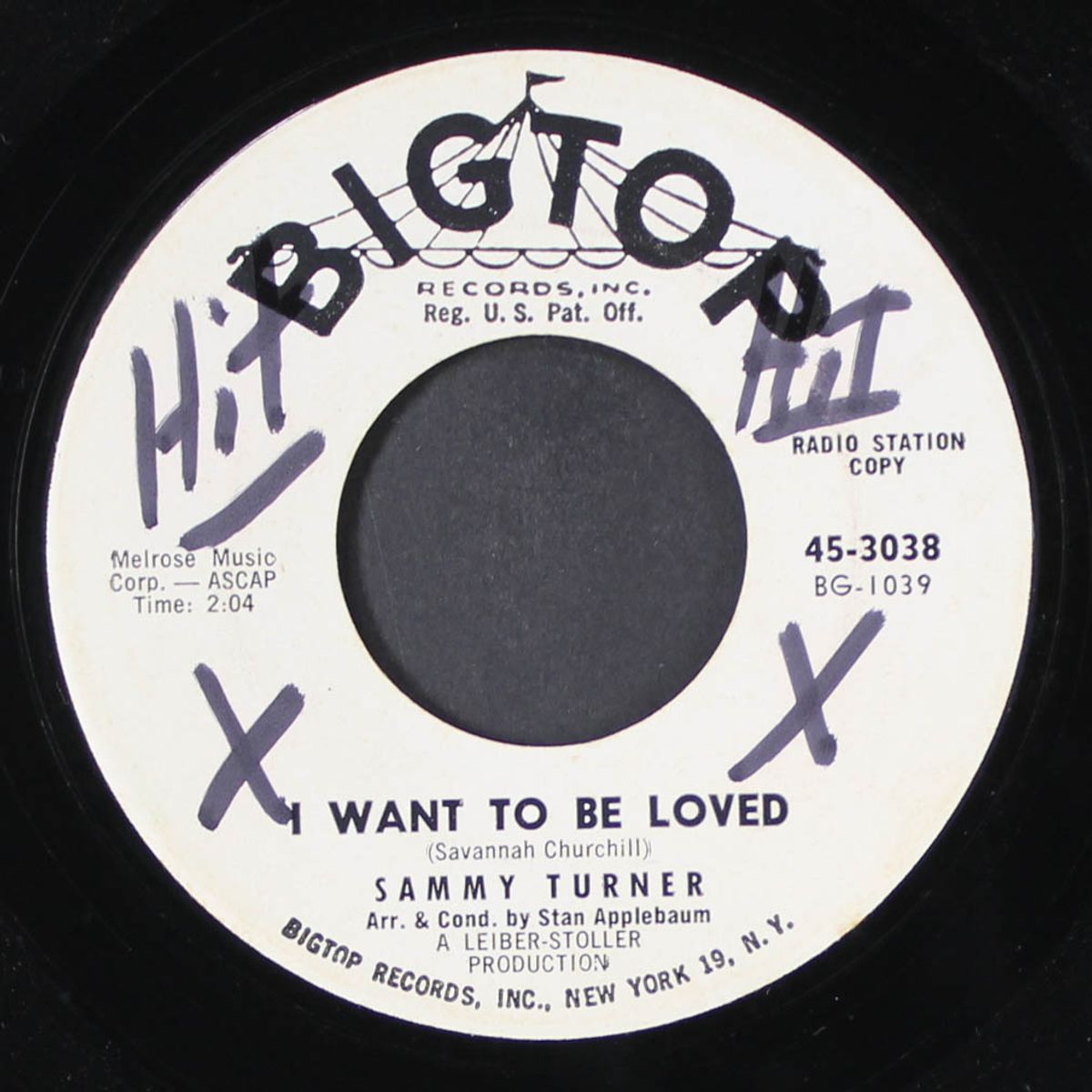 i want to be loved by SAMMY TURNER