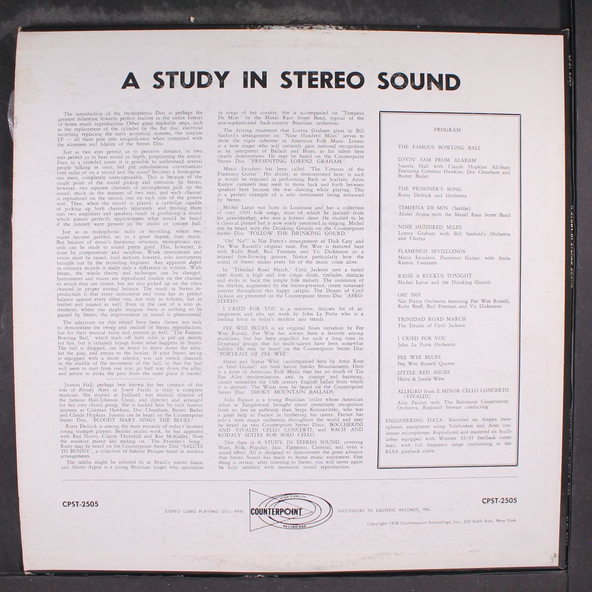 a study in stereo sound by VARIOUS