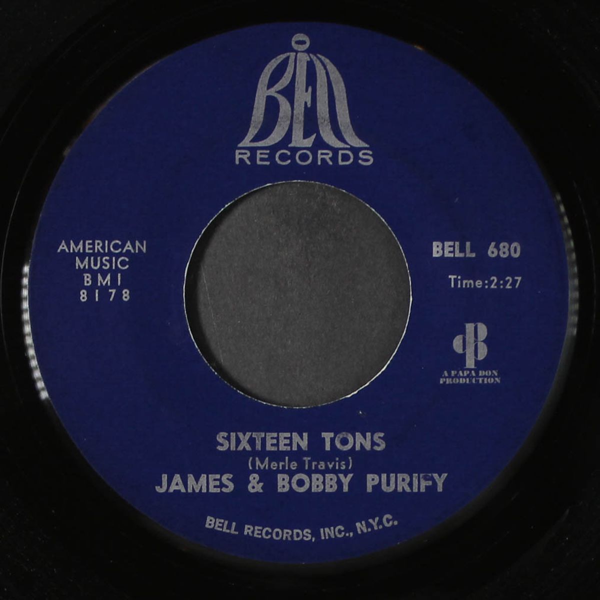 sixteen tons / i take what i want by JAMES & BOBBY PURIFY