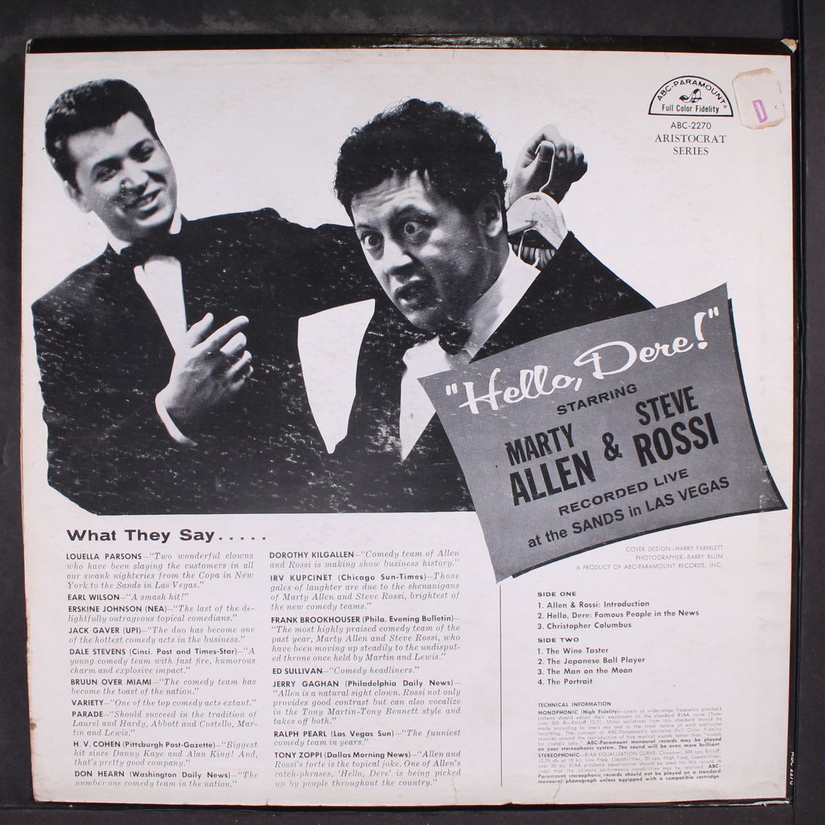hello dere! by MARTY ALLEN & STEVE ROSSI