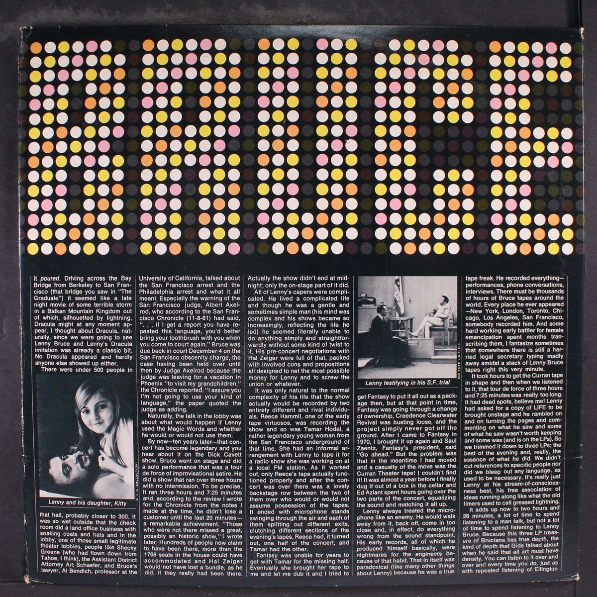 live at the curran theater by LENNY BRUCE