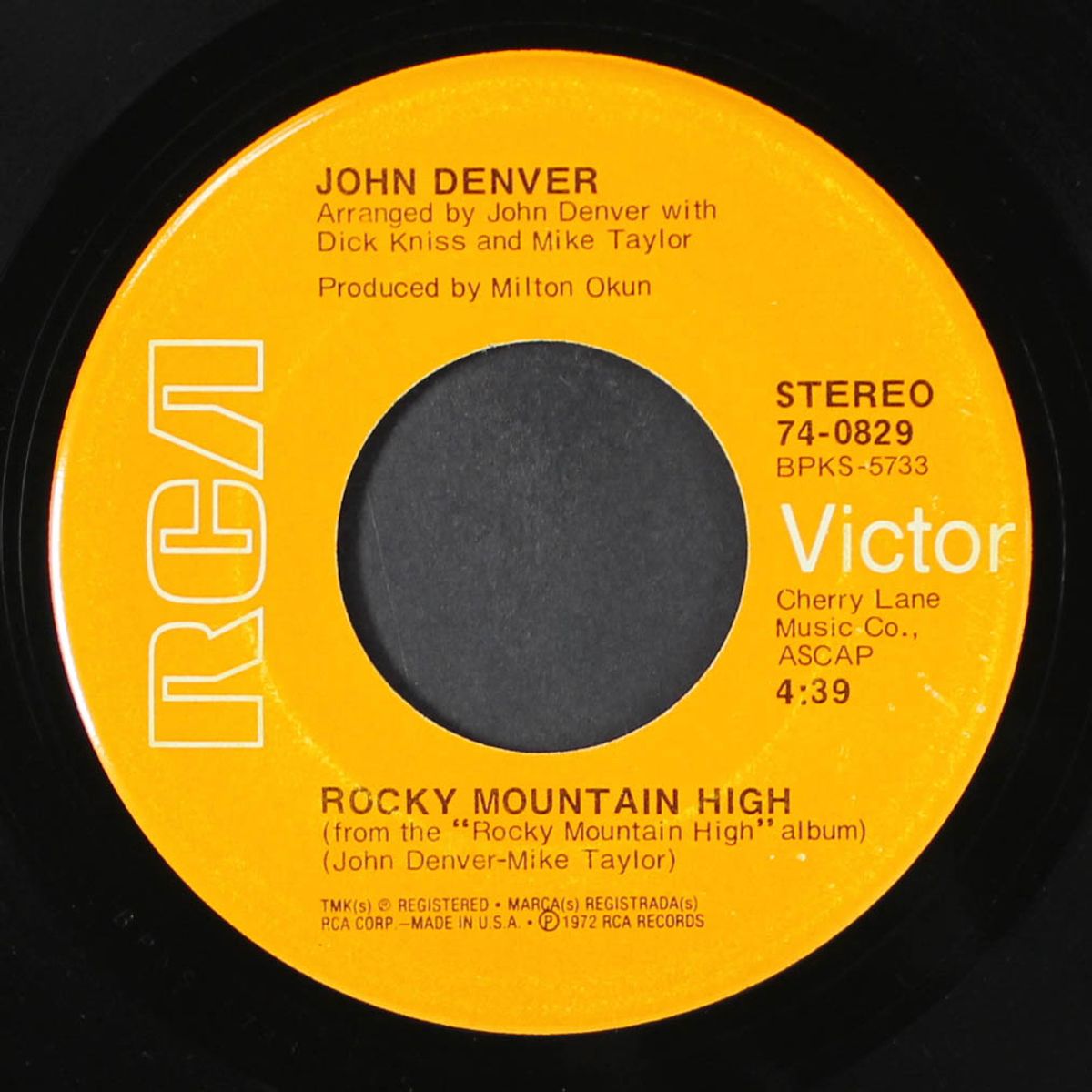 rocky mountain high by JOHN DENVER