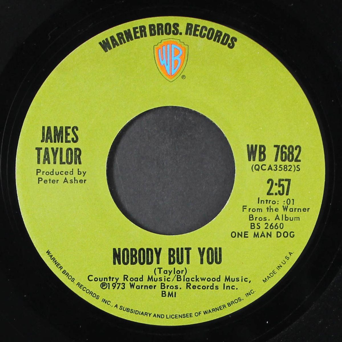 one man parade / nobody but you by JAMES TAYLOR