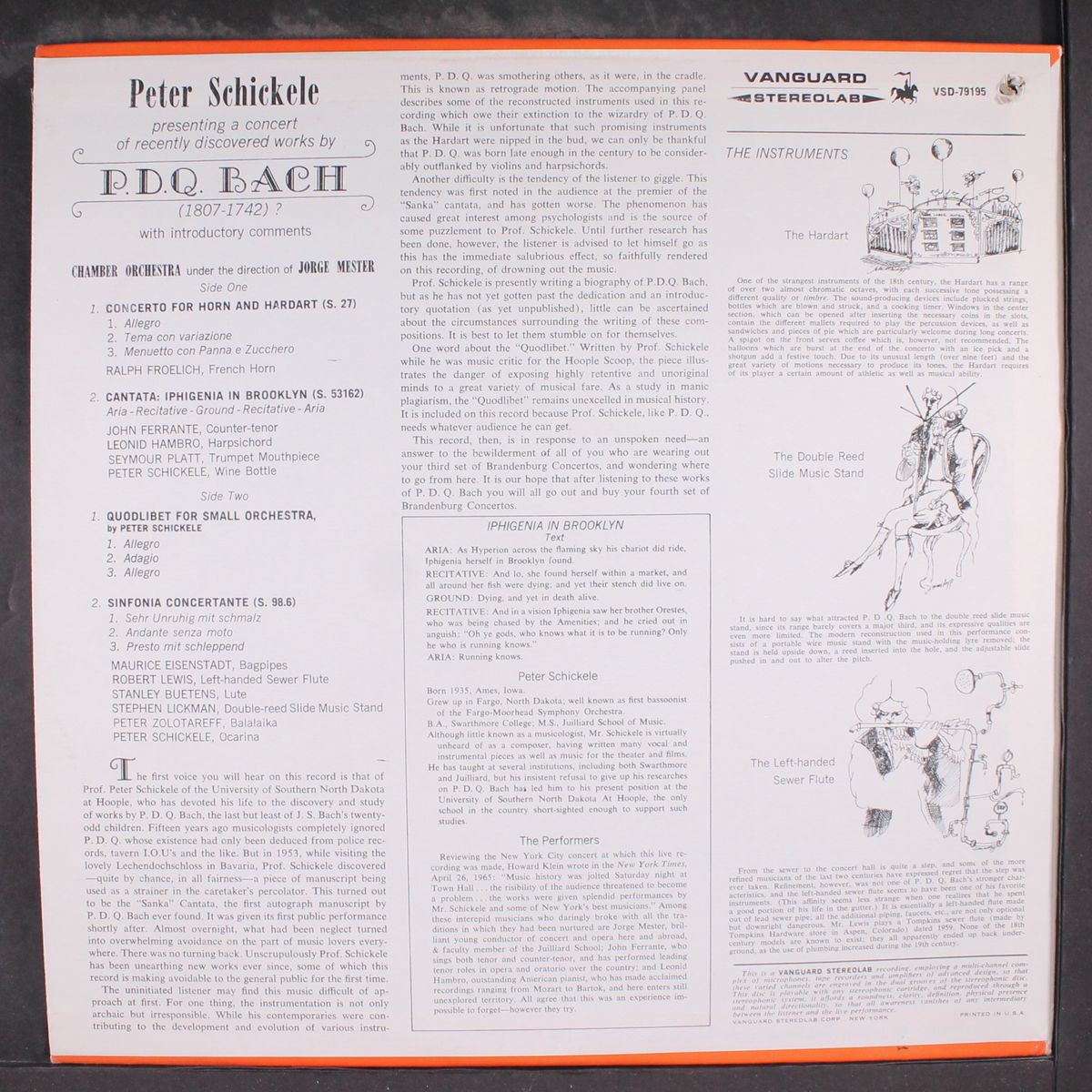 music of p.d.q. bach (1807-1742?) by P.D.Q. BACH