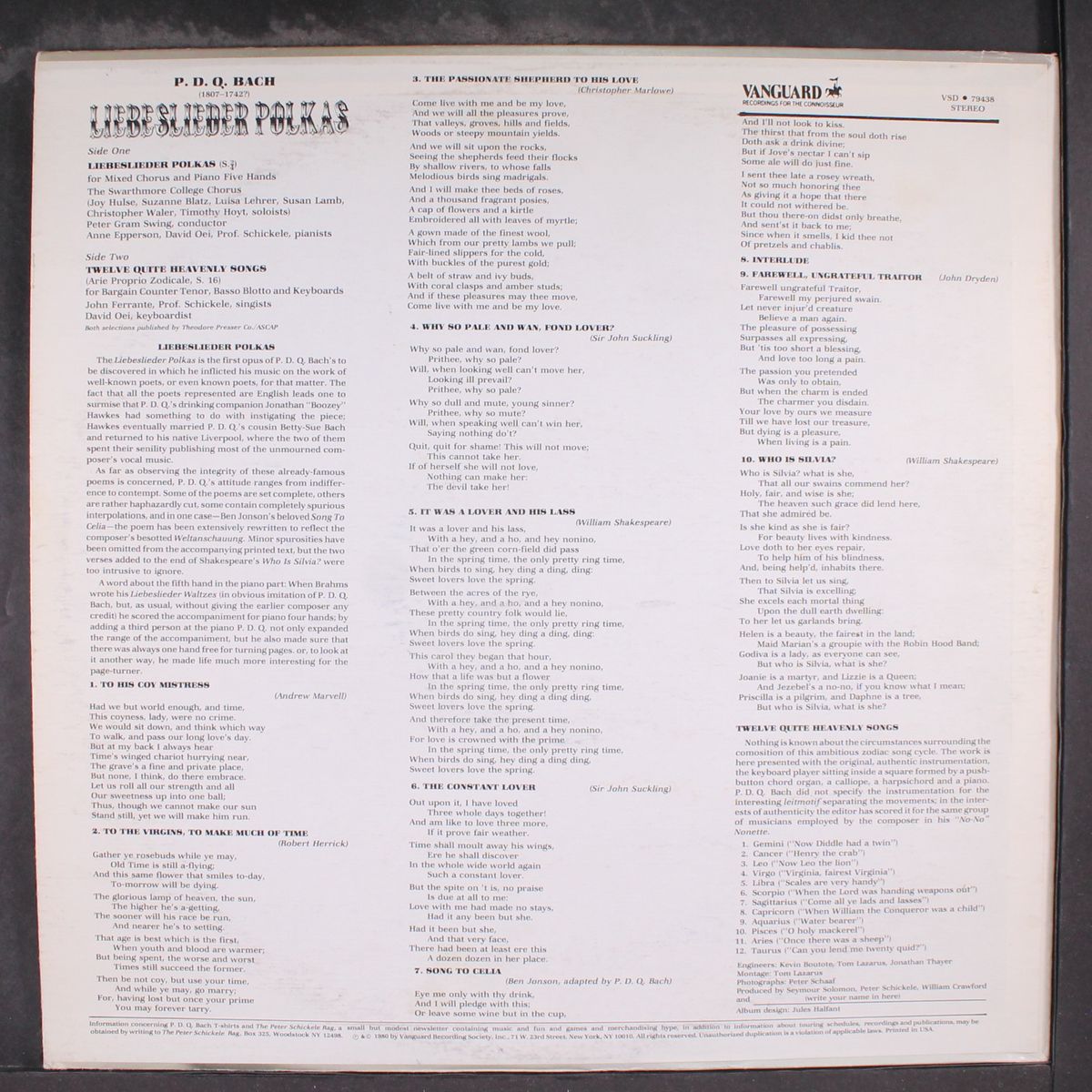liebeslieder polkas by P.D.Q. BACH