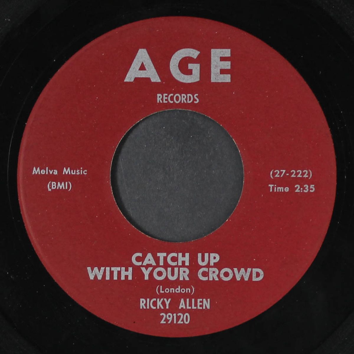 catch up with your crowd / early in the morning by RICKY ALLEN