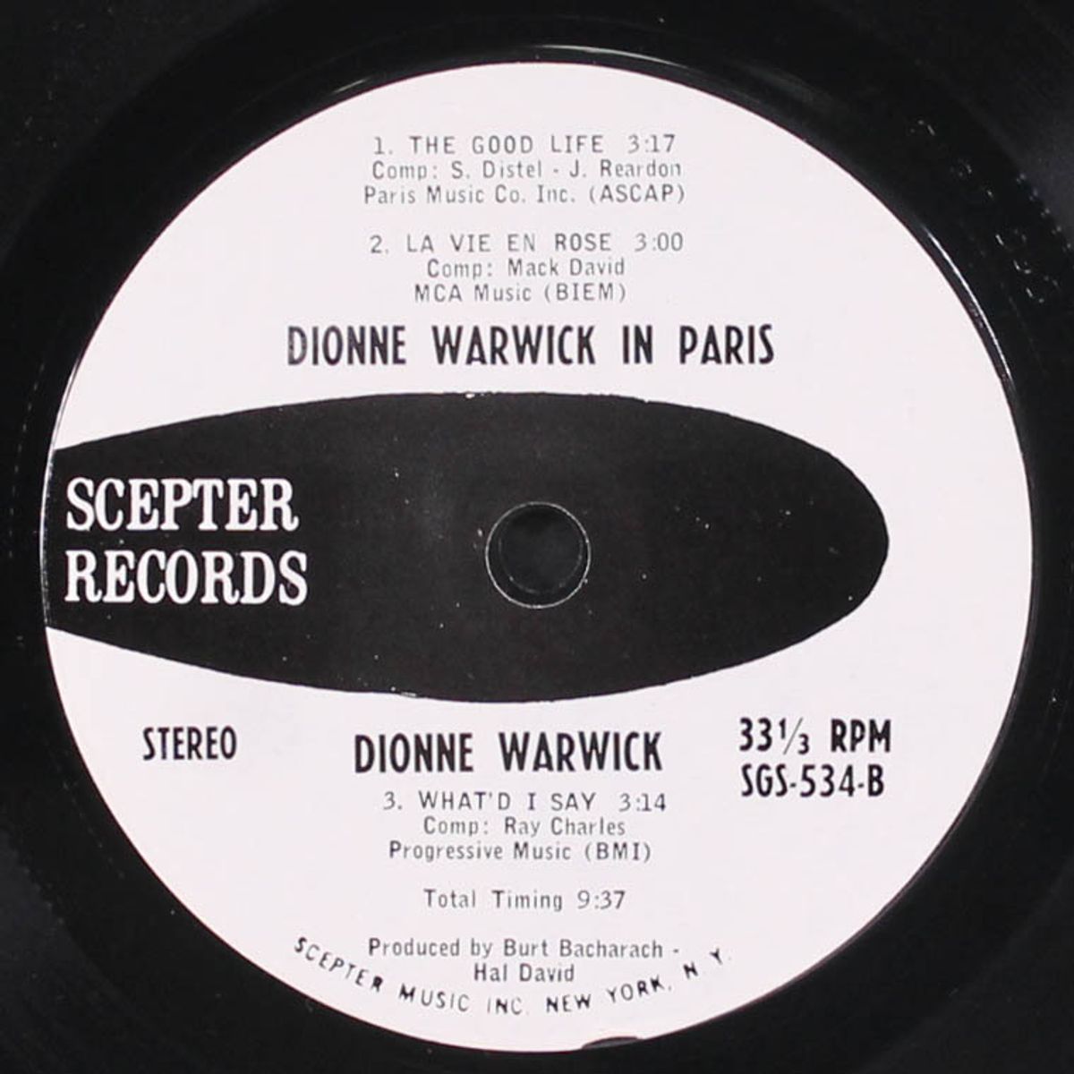 in paris by DIONNE WARWICK
