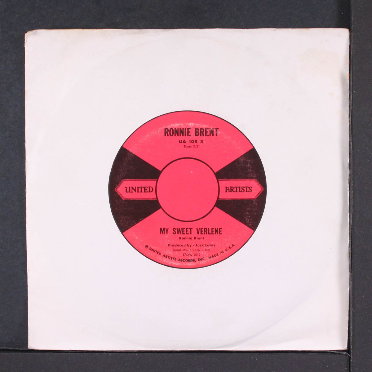 my sweet verlene by RONNIE BRENT