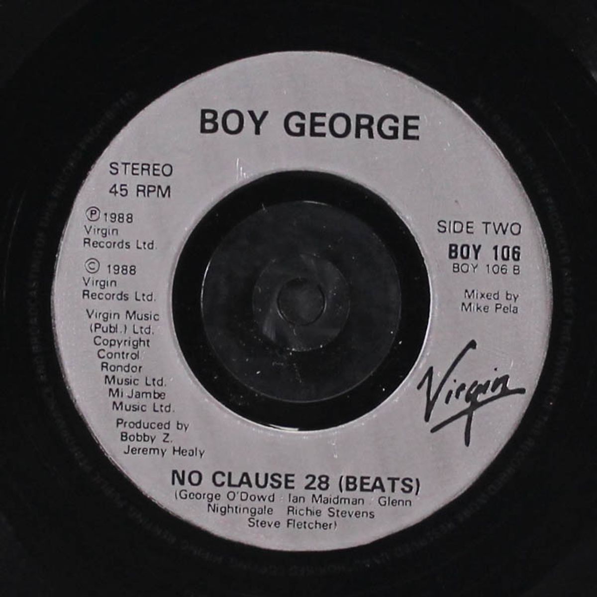 no clause 28 / no clause 28 (beats) by BOY GEORGE