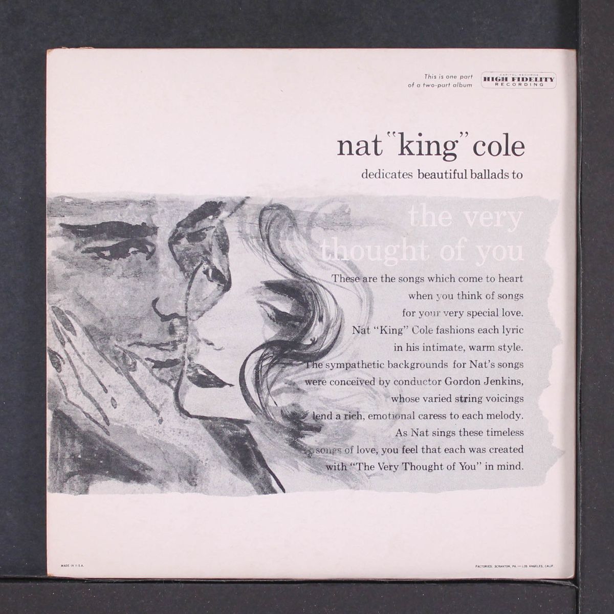 the very thought of you pt. 1 by NAT KING COLE