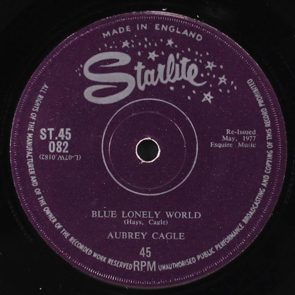 come along little girl / blue lonely world by AUBREY CAGLE
