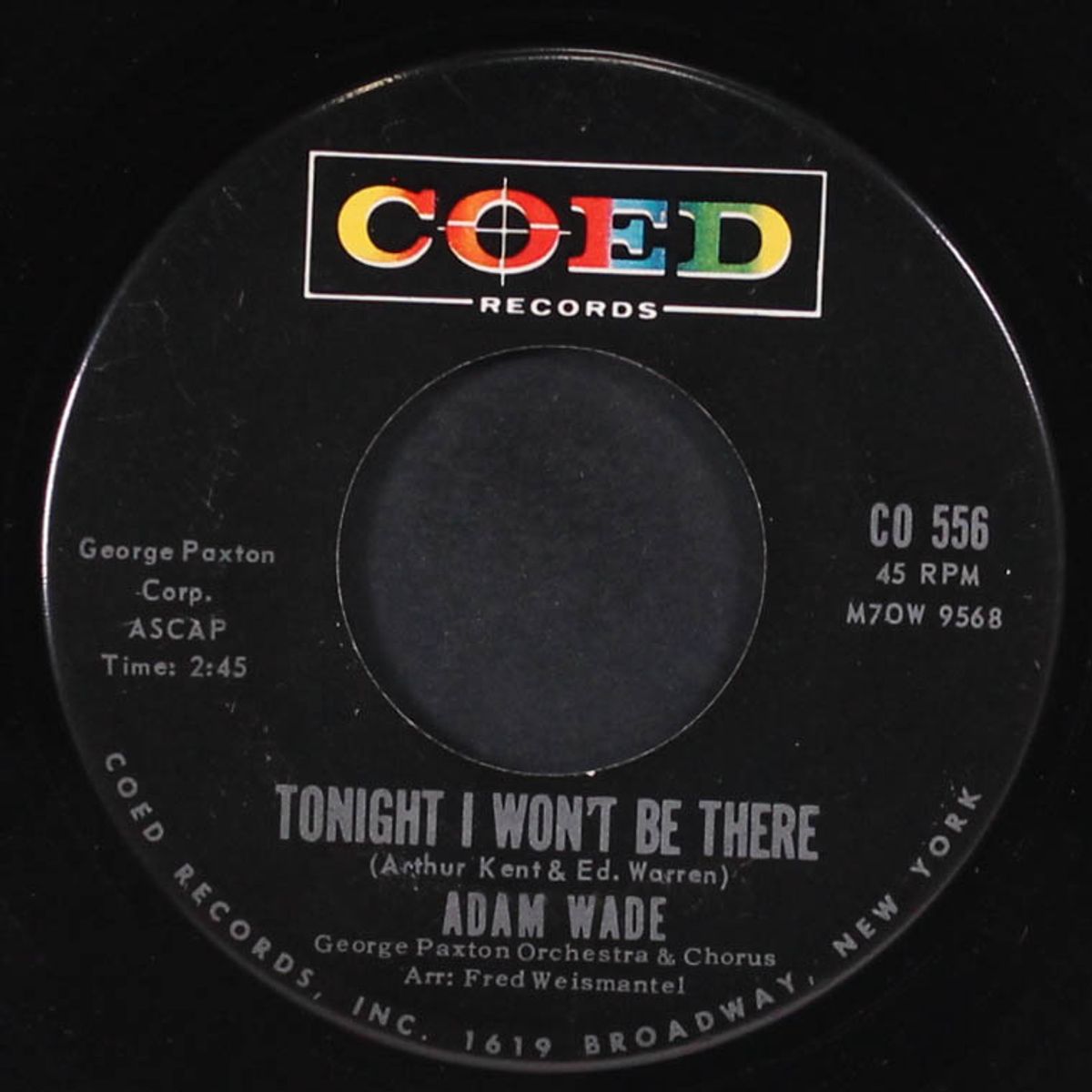 tonight i won't be there / linda by ADAM WADE