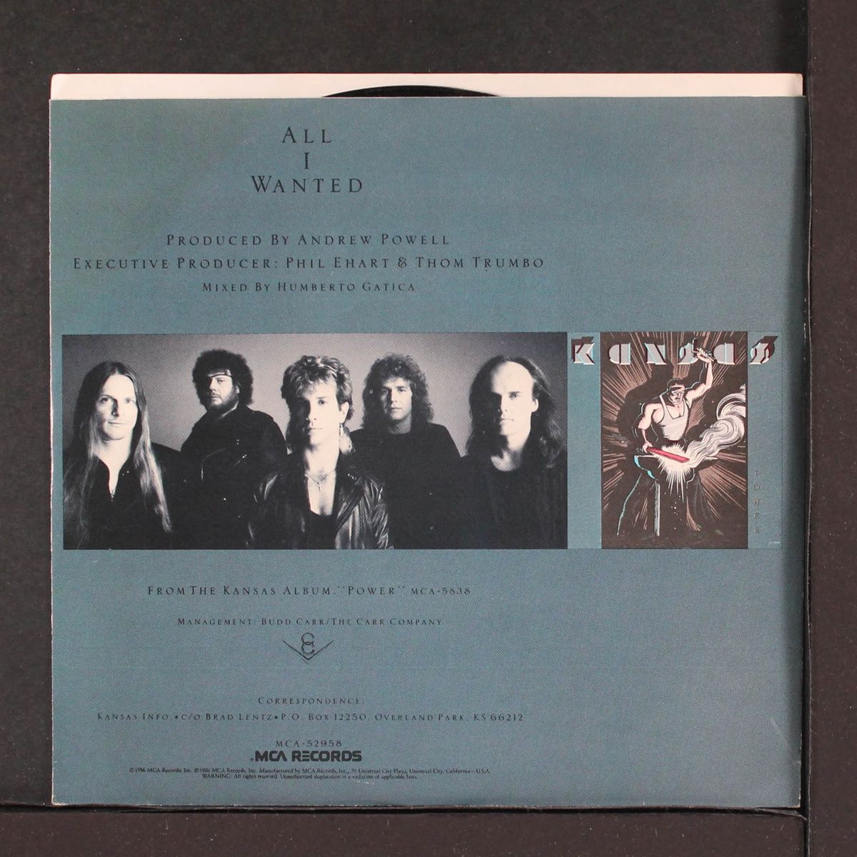 all i wanted / we're not alone anymore by KANSAS