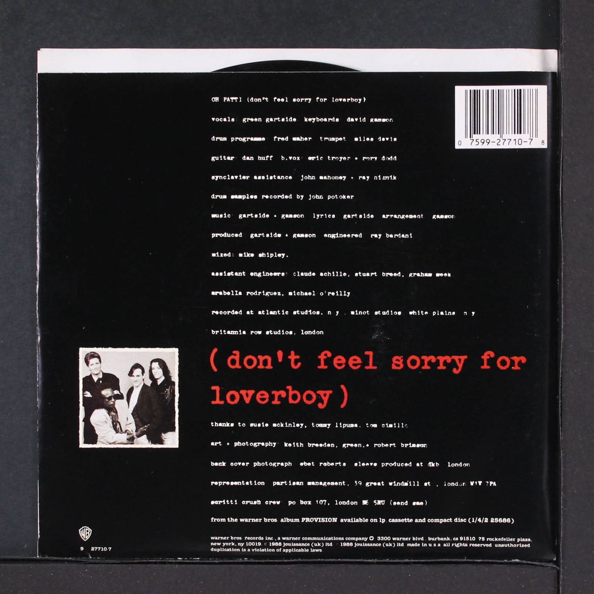 oh patti / same by SCRITTI POLITTI