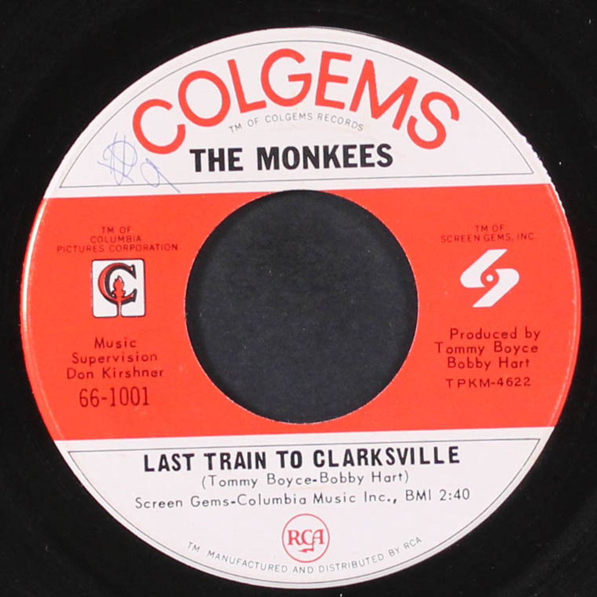 last train to clarksville / take a giant step by MONKEES