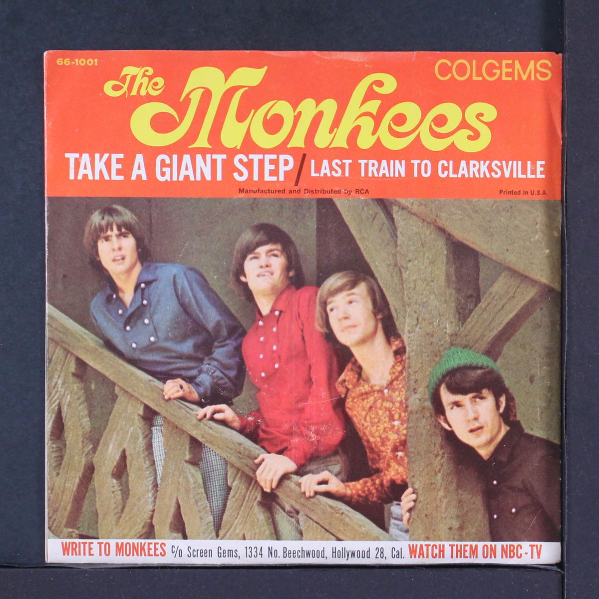 last train to clarksville / take a giant step by MONKEES