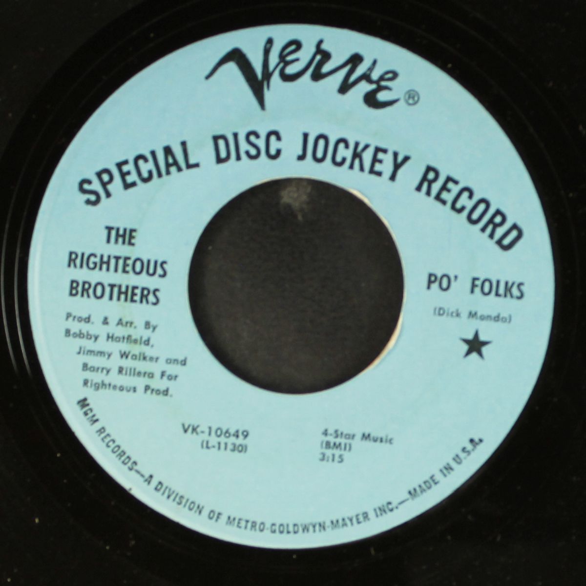 po' folks by RIGHTEOUS BROTHERS