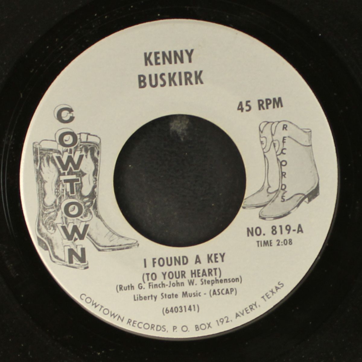 bartender's blues / i found a key by KENNY BUSKIRK