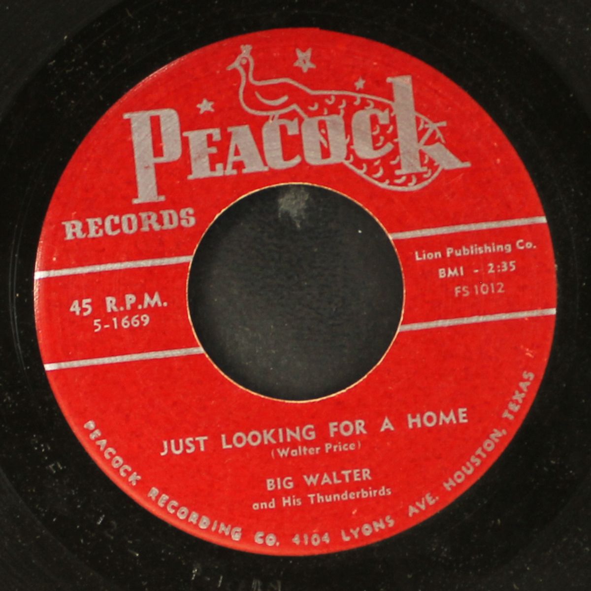 just looking for a home / you're the one i need by BIG WALTER