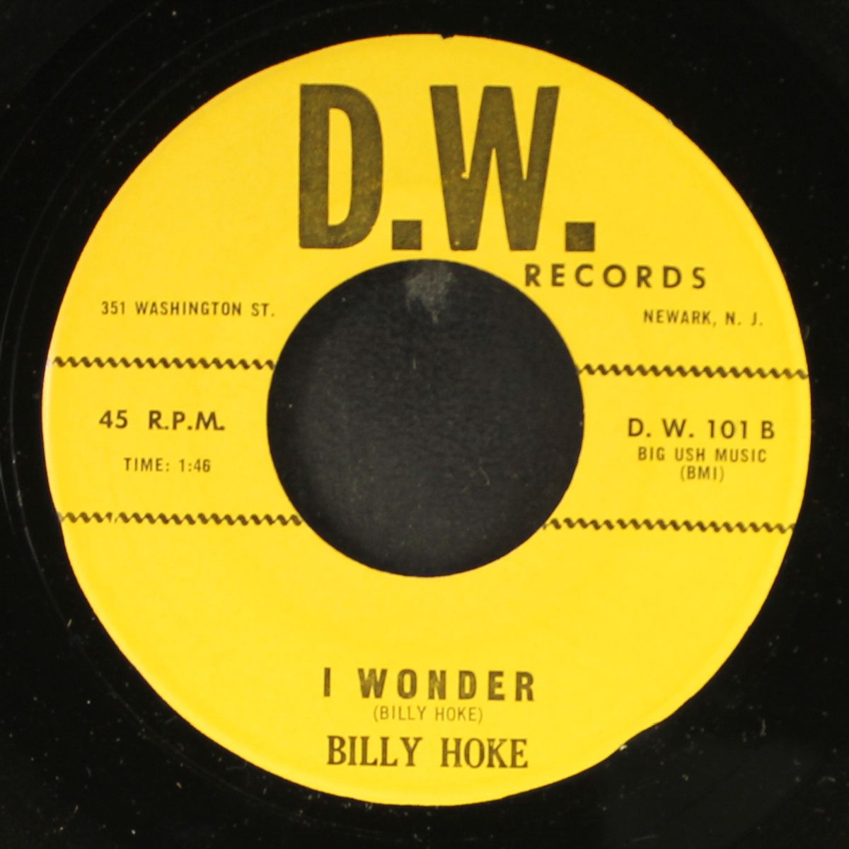 i wonder / i don't want no other woman by BILLY HOKE