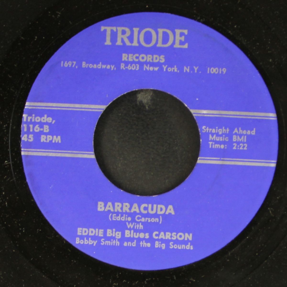 barracuda / walkin' and cryin' by EDDIE BIG BLUES CARSON