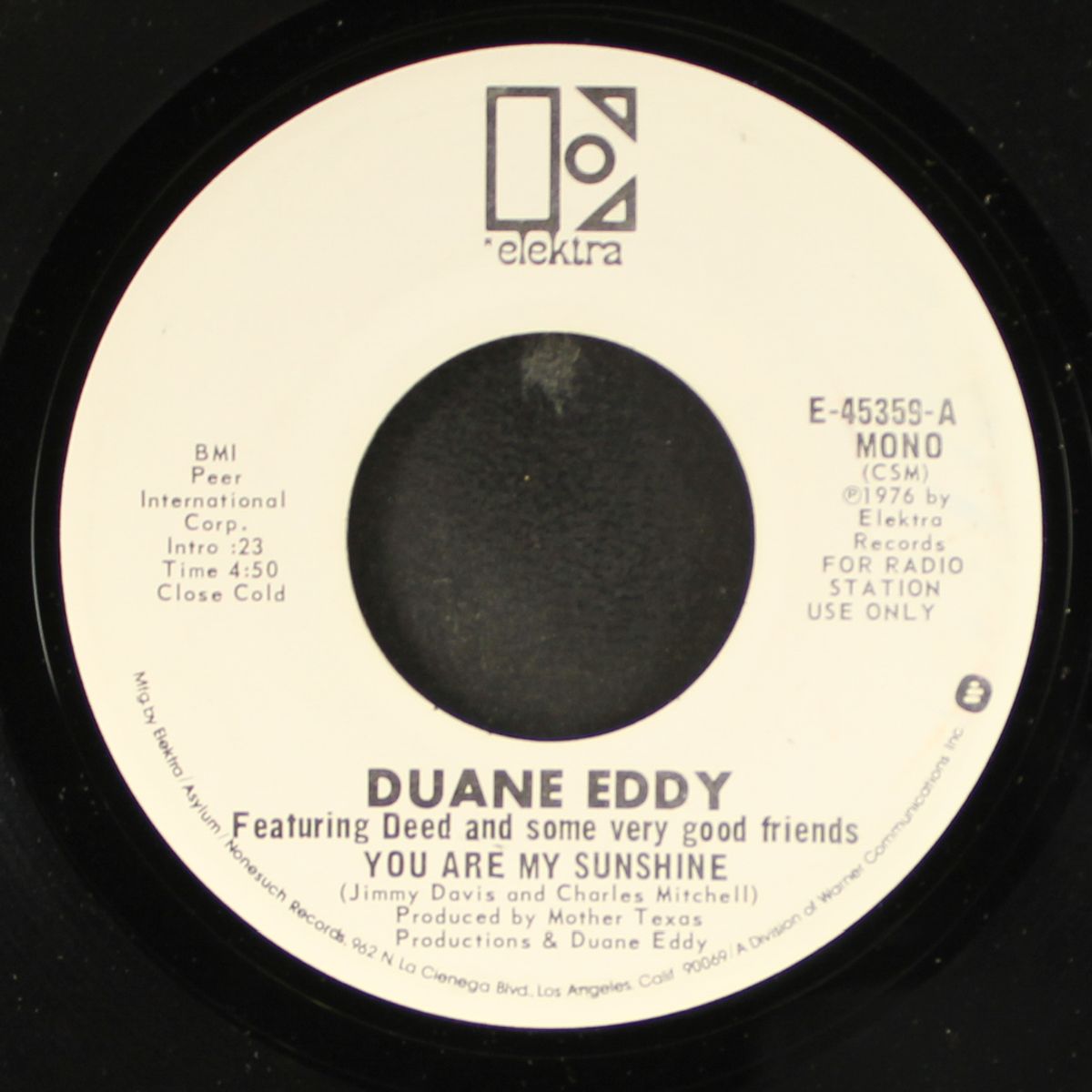 you are my sunshine / mono by DUANE EDDY