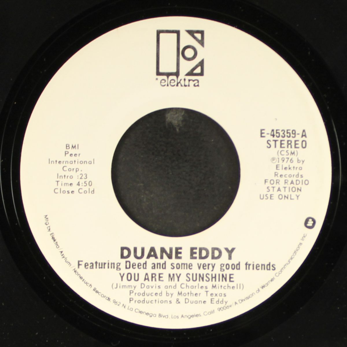 you are my sunshine / mono by DUANE EDDY