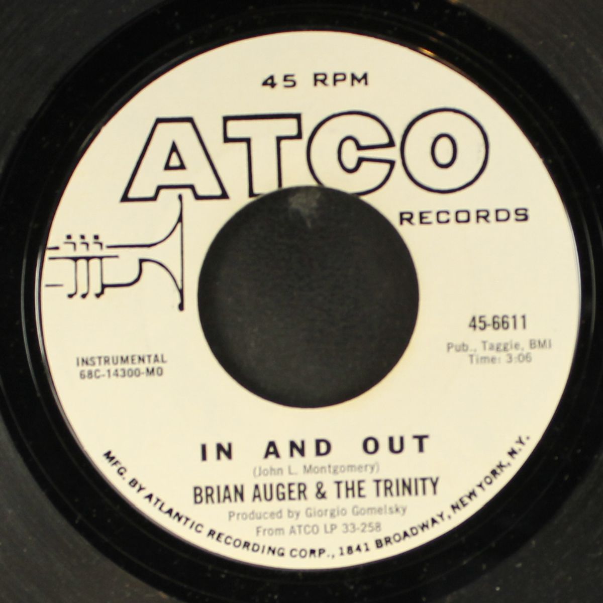 black cat / in and out by BRIAN AUGER & TRINITY