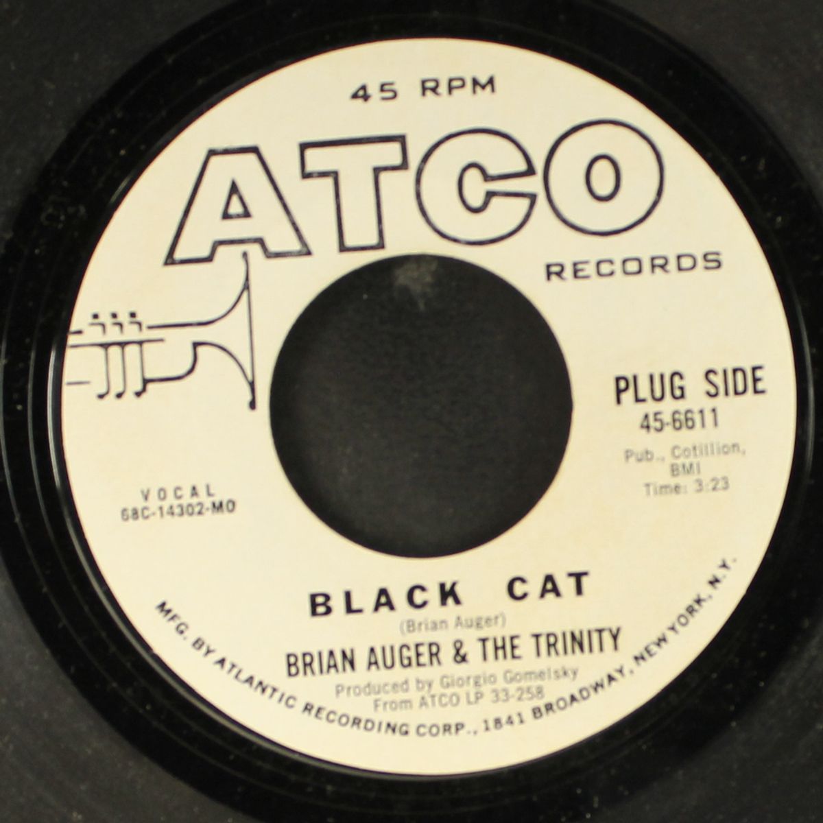 black cat / in and out by BRIAN AUGER & TRINITY