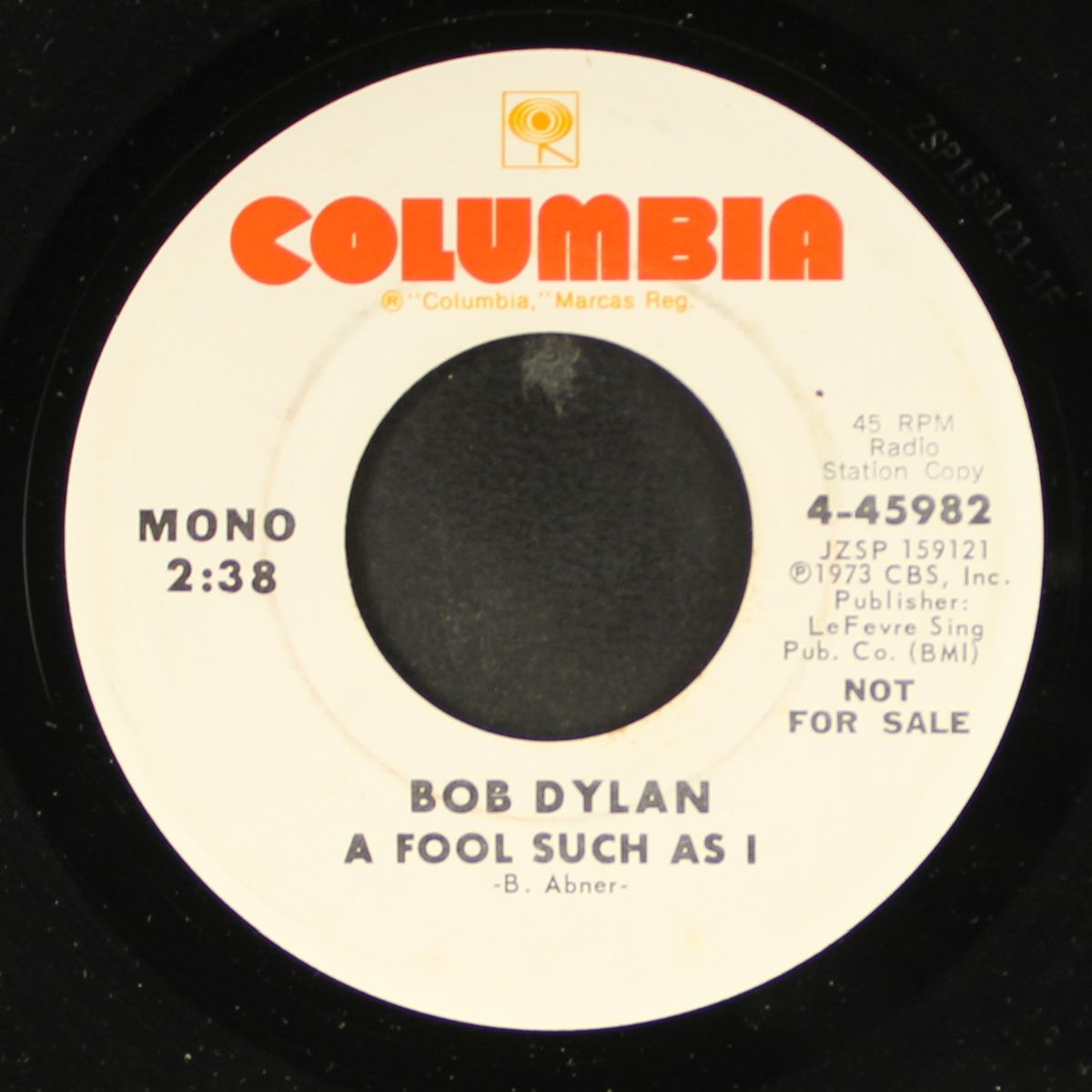 a fool such as i / mono by BOB DYLAN