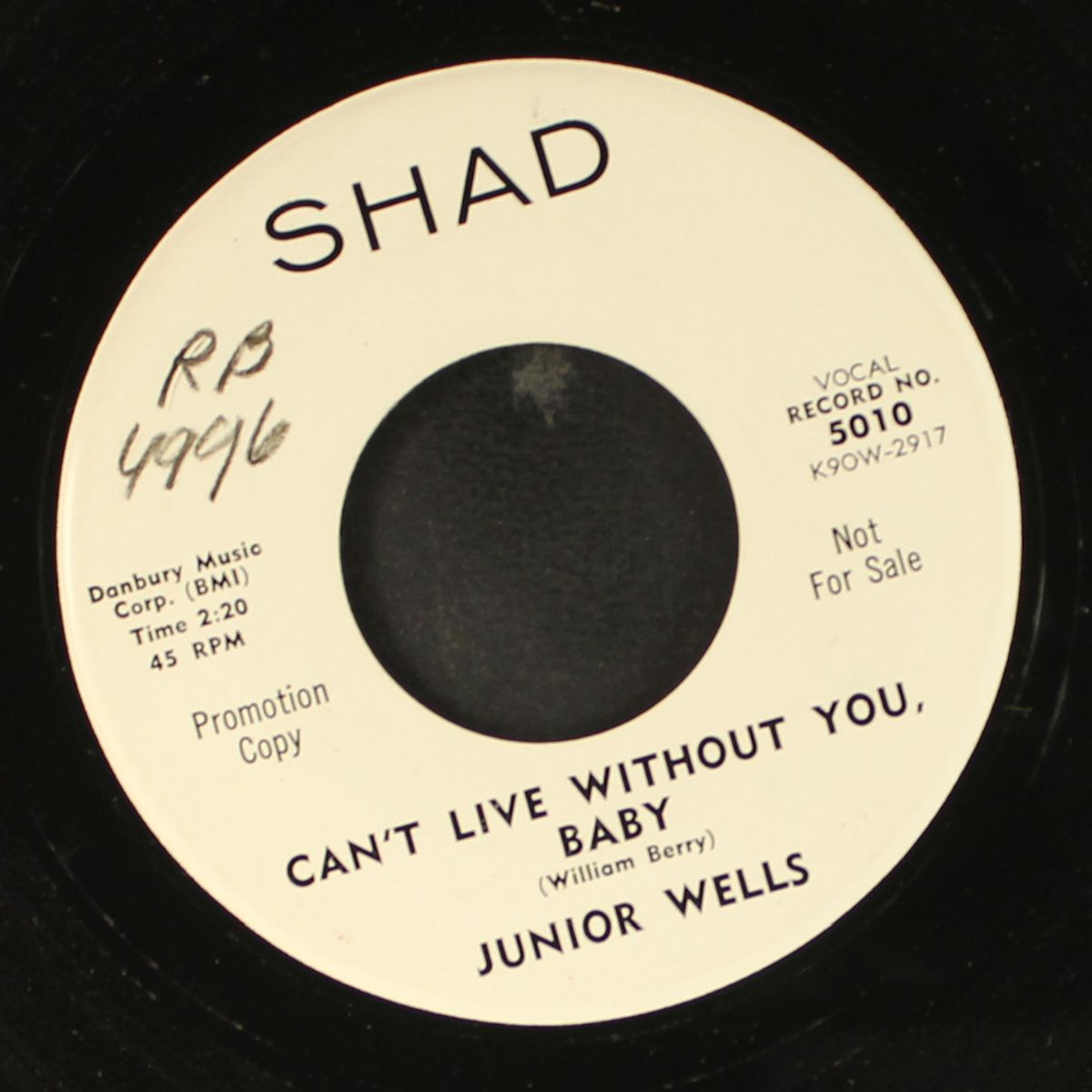 so tired / can't live without you, baby by JUNIOR WELLS