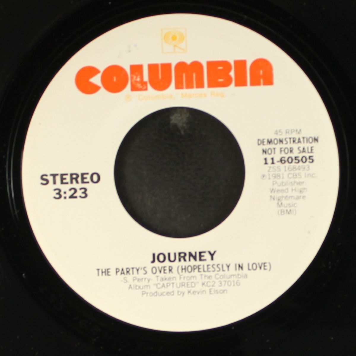 the party's over / same by JOURNEY