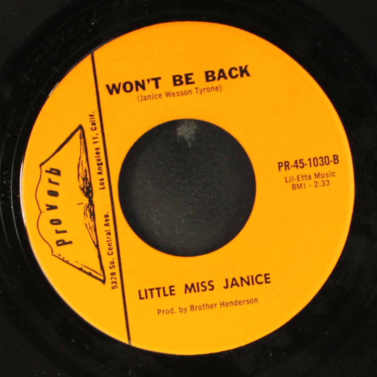 scarred knees / won't be back by LITTLE MISS JANICE