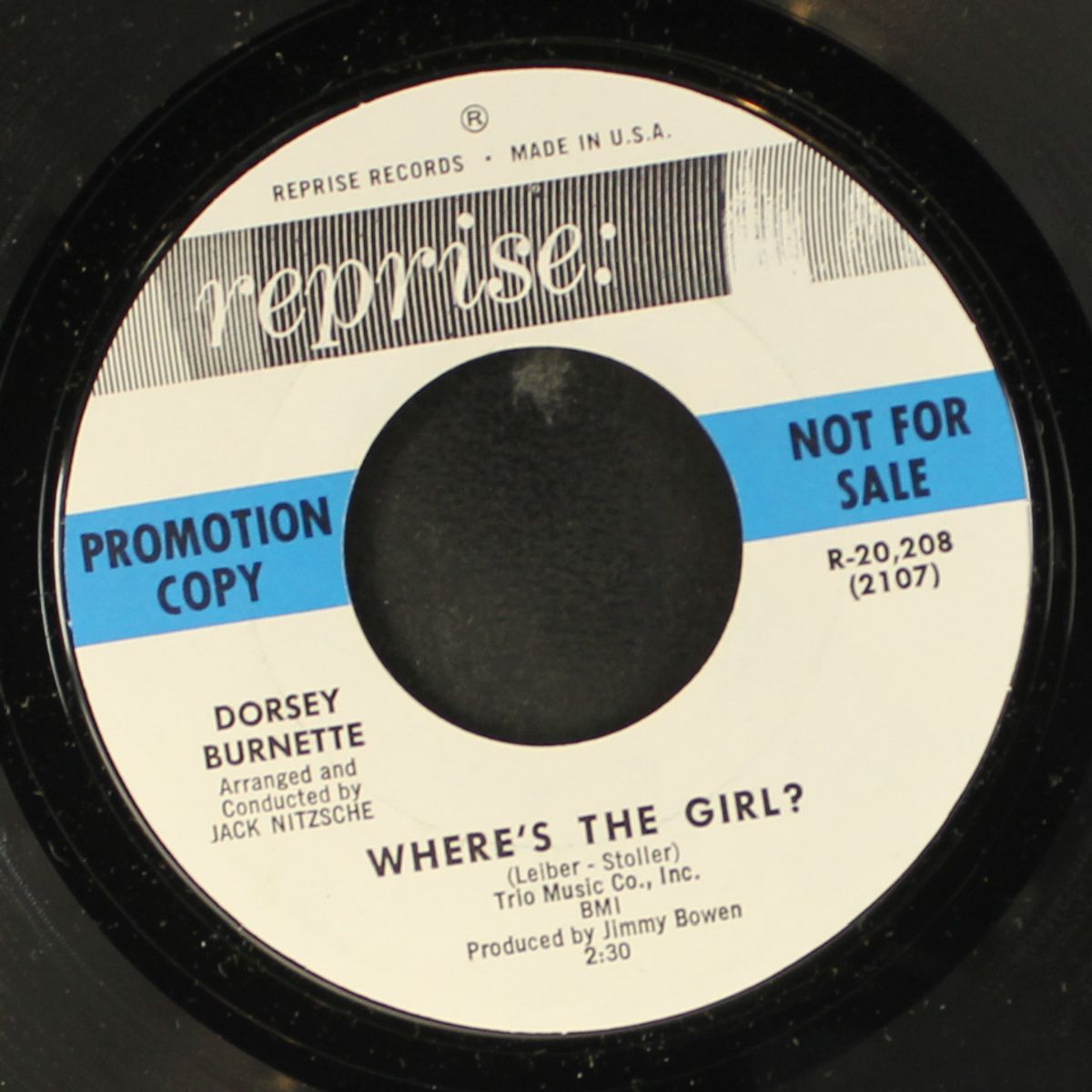 one of the lonely / where's the girl? by DORSEY BURNETTE