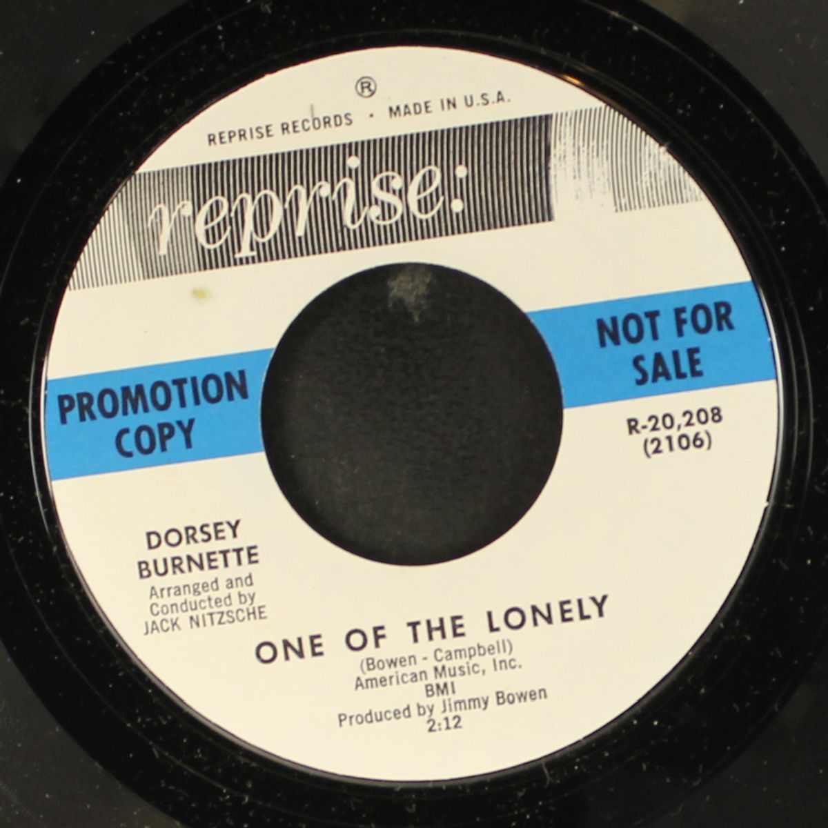 one of the lonely / where's the girl? by DORSEY BURNETTE