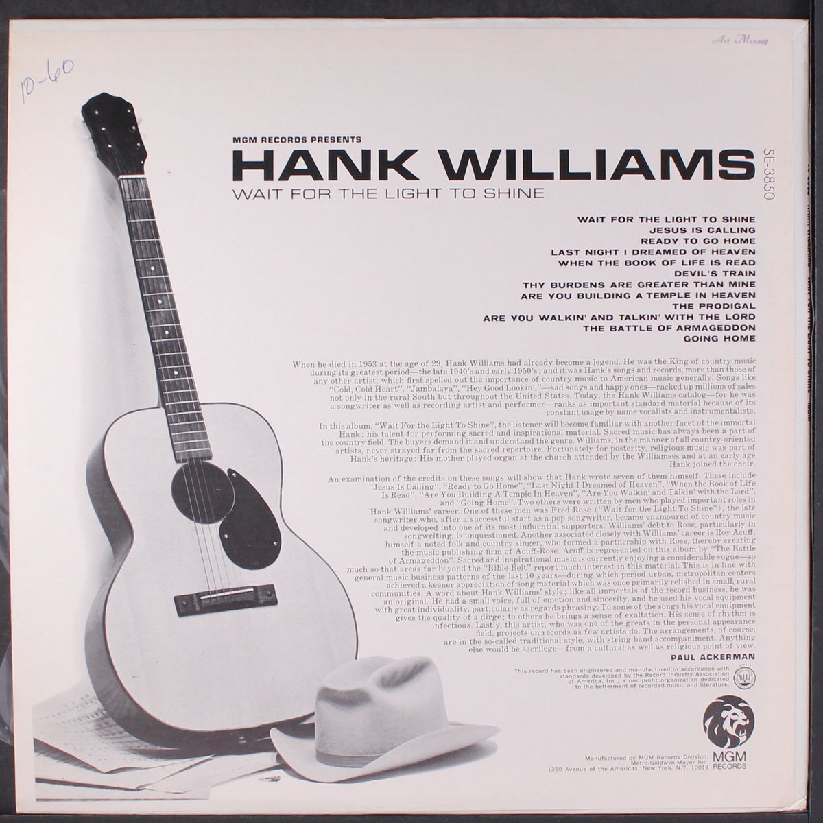 wait for the light to shine... by HANK WILLIAMS