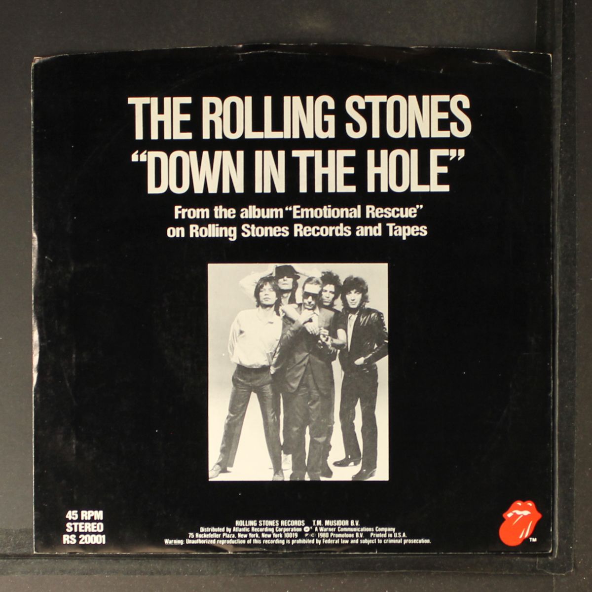 emotional rescue / down in the hole by ROLLING STONES