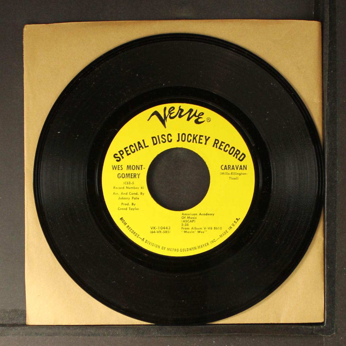verve celebrity series by WES MONTGOMERY