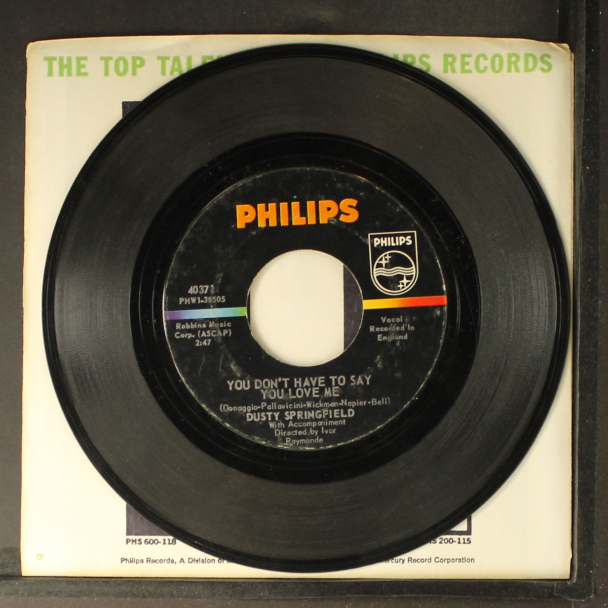 you don't have to say you love me by DUSTY SPRINGFIELD