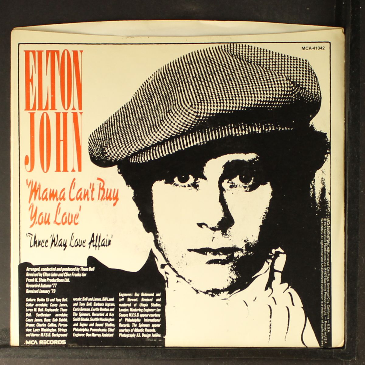 mama can't buy you love / three way love affair by ELTON JOHN