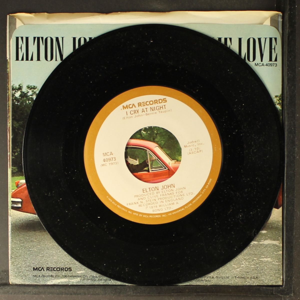 part time love / i cry at night by ELTON JOHN