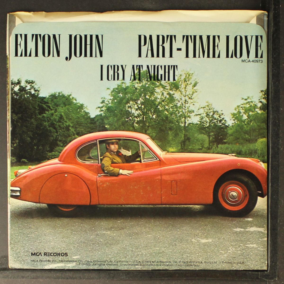 part time love / i cry at night by ELTON JOHN