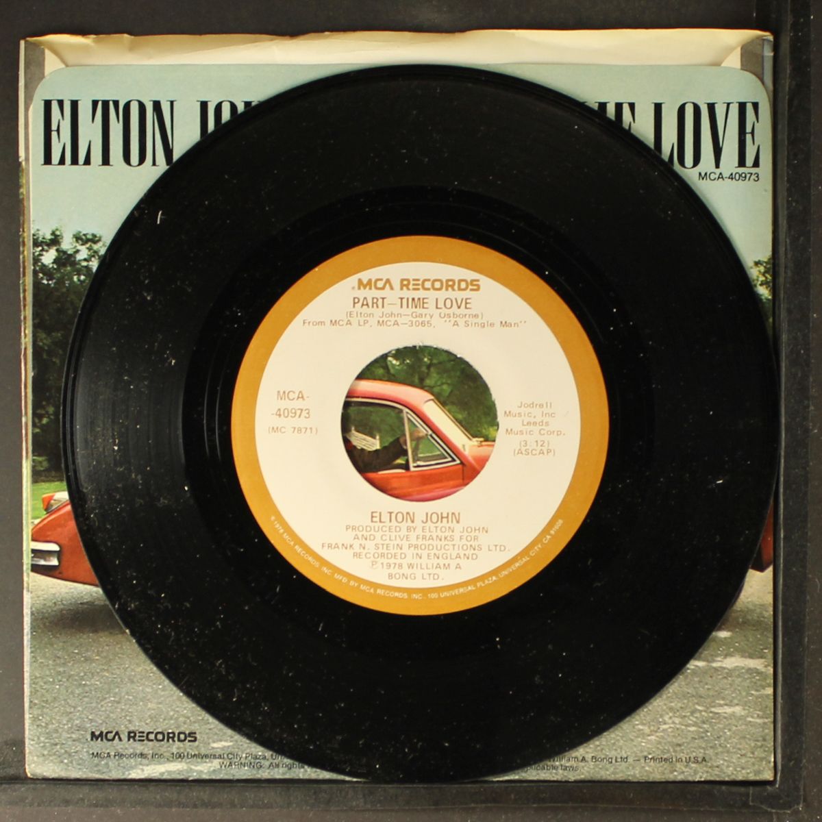 part time love / i cry at night by ELTON JOHN