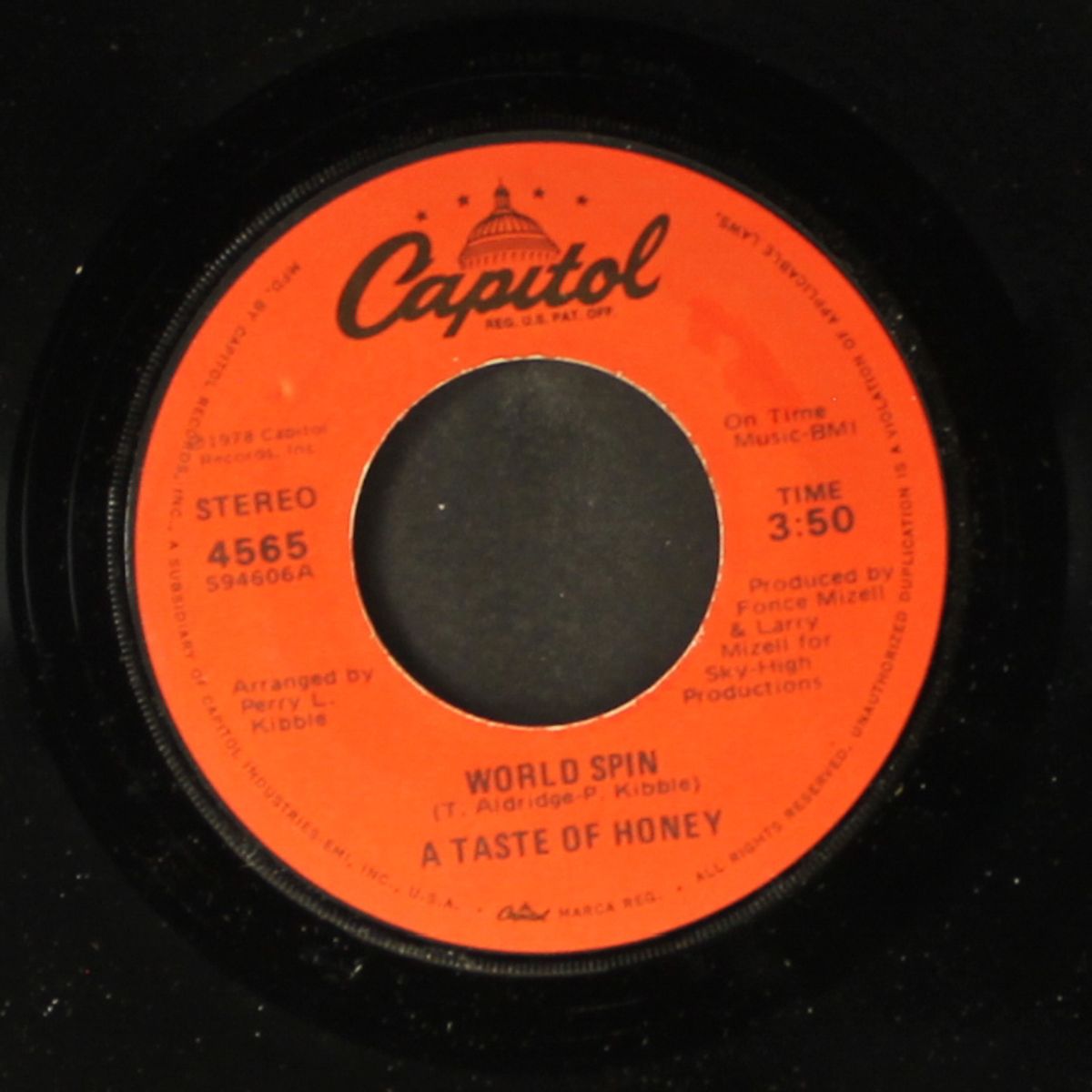 boogie oogie oogie / world spin by A TASTE OF HONEY