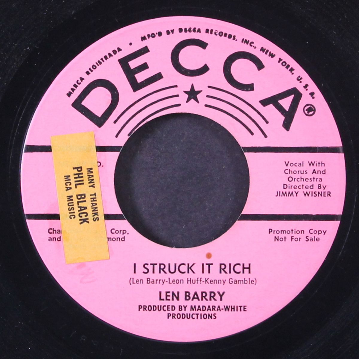 i struck it rich / love is by LEN BARRY