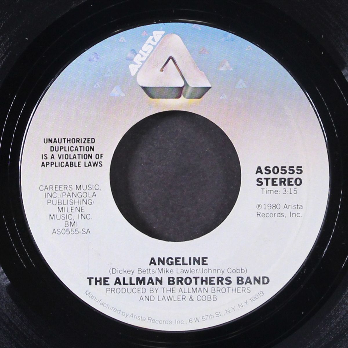 angeline / so long by ALLMAN BROTHERS