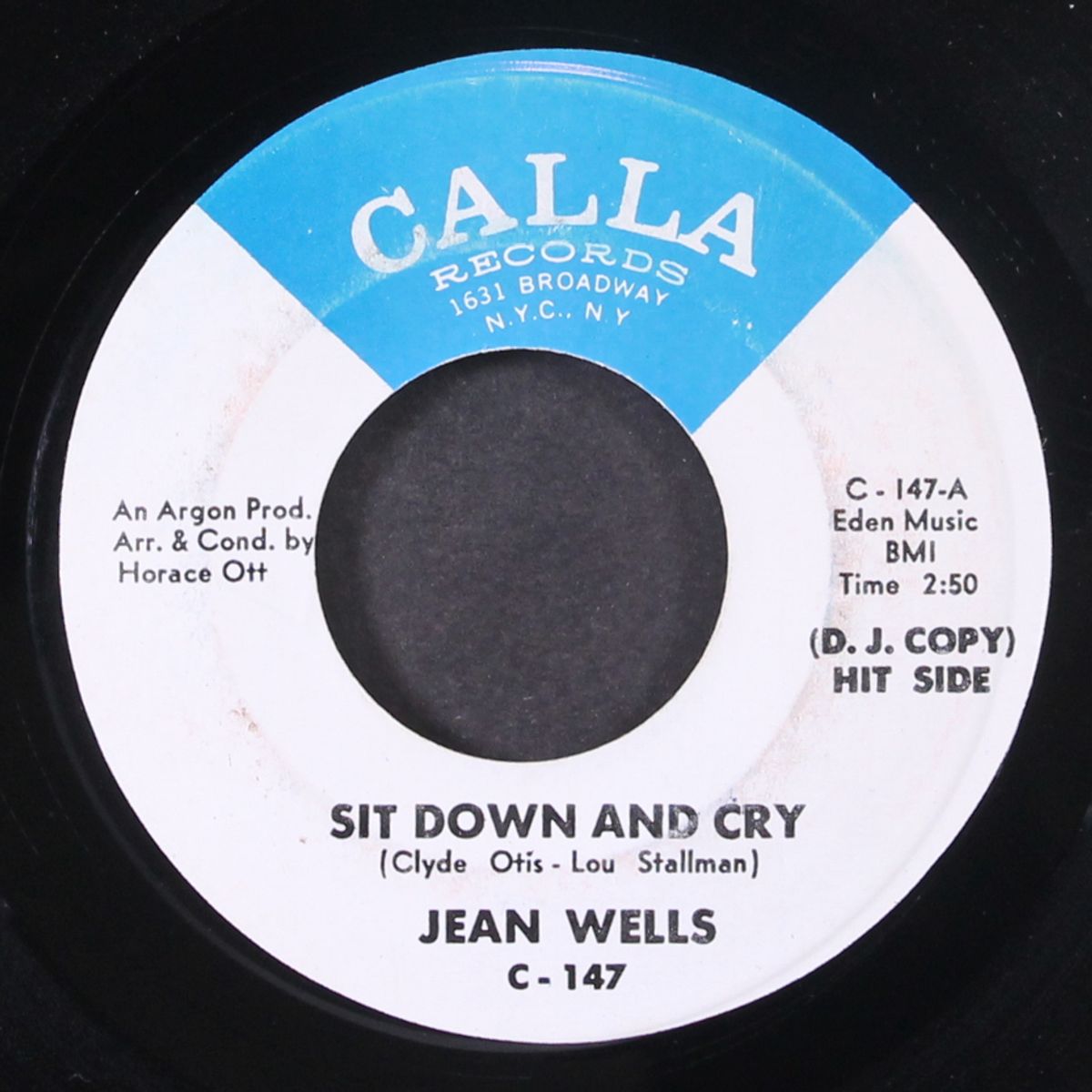 can't you feel it / sit down and cry by JEAN WELLS