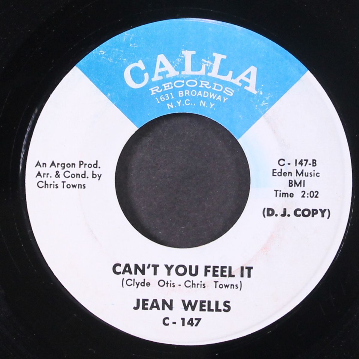 can't you feel it / sit down and cry by JEAN WELLS